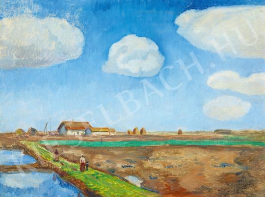  Iványi Grünwald, Béla - Under the blue sky painting