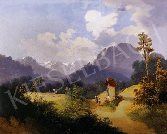Ismeretlen osztrák festő, 1850 körül (G. Barb - Hazafelé | 8. Aukció aukció / 287 tétel