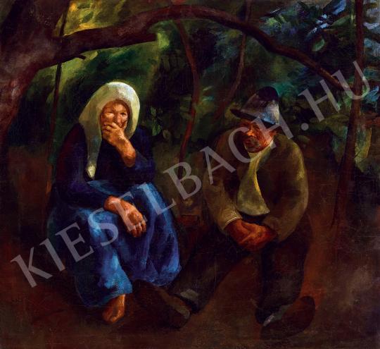  Szőnyi, István - Under the chestnut tree painting