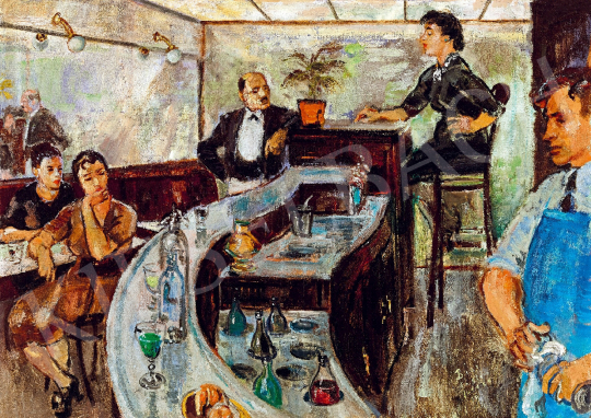 Biai-Föglein, István - In a bar | The 50th auction of the Kieselbach Gallery. auction / 4 Lot