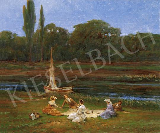 Rubovics, Márk - Picnik by the river | 8th Auction auction / 293 Lot