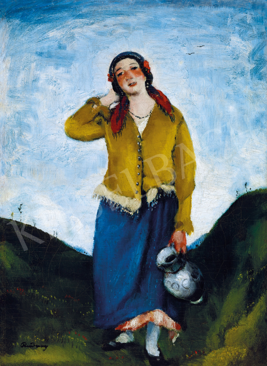  Rudnay, Gyula - Young girl with jug | The 50th auction of the Kieselbach Gallery. auction / 41 Lot