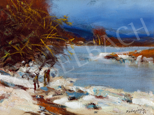  Mednyánszky, László - Riverbank with blue sky | The 50th auction of the Kieselbach Gallery. auction / 42 Lot