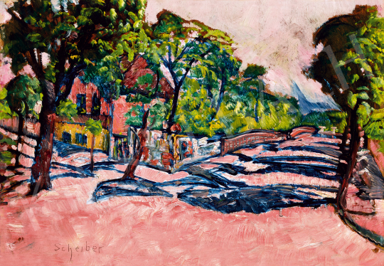  Scheiber, Hugó - Expressionistic Landscape (Shadowy Street) | The 50th auction of the Kieselbach Gallery. auction / 48 Lot