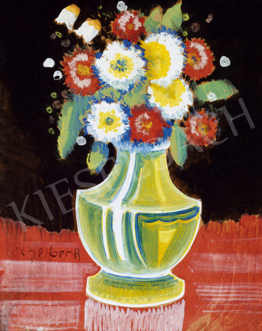  Scheiber, Hugó - Still life with flower | The 50th auction of the Kieselbach Gallery. auction / 50 Lot