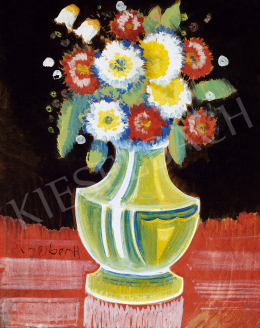  Scheiber, Hugó - Still life with flower (1930s)