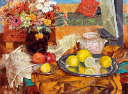  Kontuly, Béla - Still life with lemon 