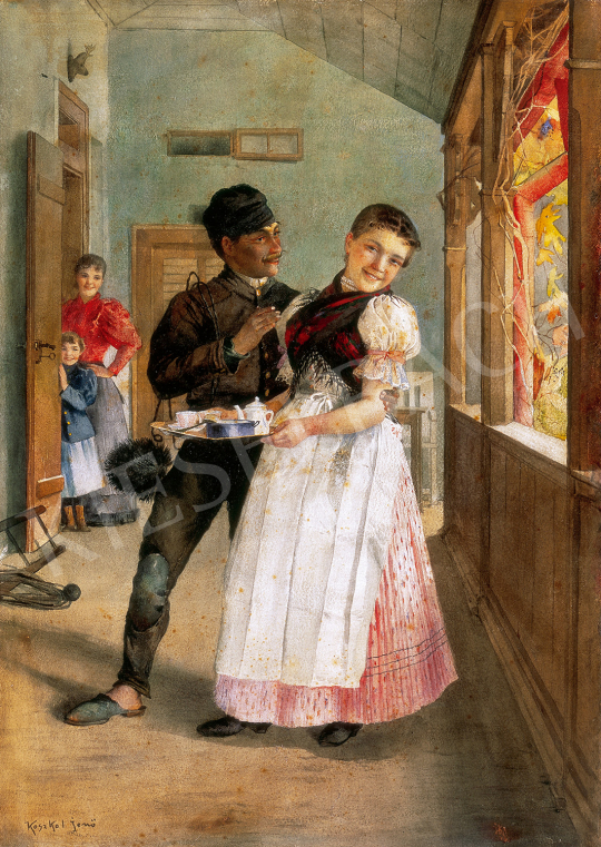 Koszkol, Jenő - Courtship | The 50th auction of the Kieselbach Gallery. auction / 92 Lot