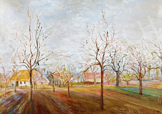  Kernstok, Károly - Early spring in the garden | The 50th auction of the Kieselbach Gallery. auction / 107 Lot