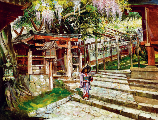  Tornai, Gyula - Garden in Kyoto | The 50th auction of the Kieselbach Gallery. auction / 139 Lot