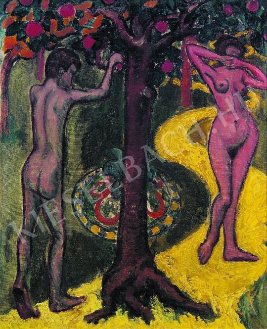 Tihanyi Lajos - Ádám és Éva festménye