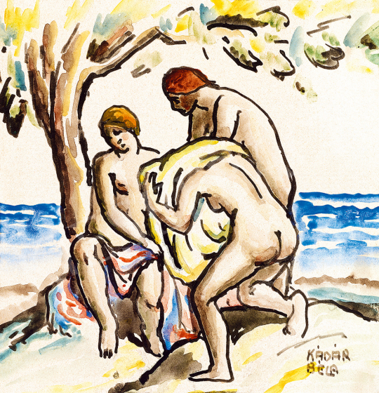  Kádár, Béla - Bathers by the Sea | 51st Winter Sale auction / 9 Lot