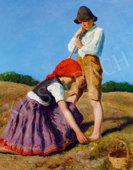  Glatz, Oszkár - Children on the Hill-Side | 51st Winter Sale auction / 13 Lot