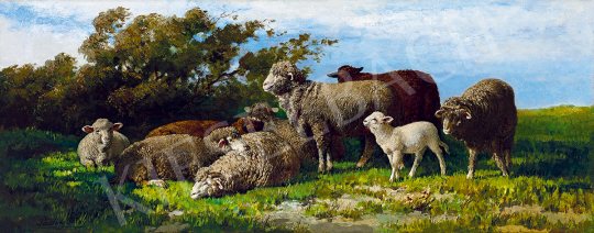 Pállik Béla - Mezőn (A fehér bárány) | 51. téli aukció aukció / 19 tétel