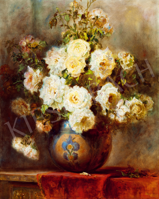  Dolányi Benczúr, Ida - Still-Life with Rose | 51st Winter Sale auction / 20 Lot