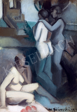  Jičinská, Vera - Three Nudes in the Studio (1922)