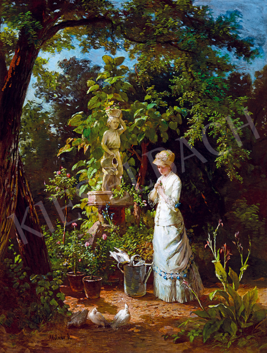 Molnár, József - Girl in Love in Rose-Garden | 51st Winter Sale auction / 42 Lot