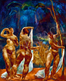 Aba-Novák, Vilmos - Bathing Women (Female Nudes) 