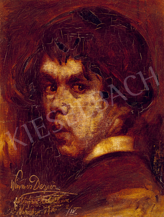  Czigány, Dezső - Young Self-Portrait | 51st Winter Sale auction / 76 Lot