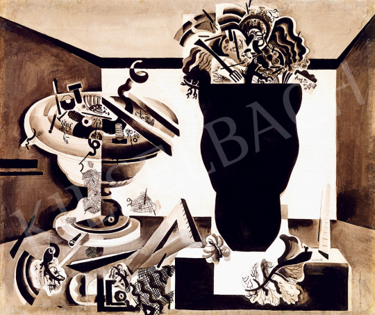  Hincz, Gyula - Art Deco Still-Life with Vase | 51st Winter Sale auction / 78 Lot