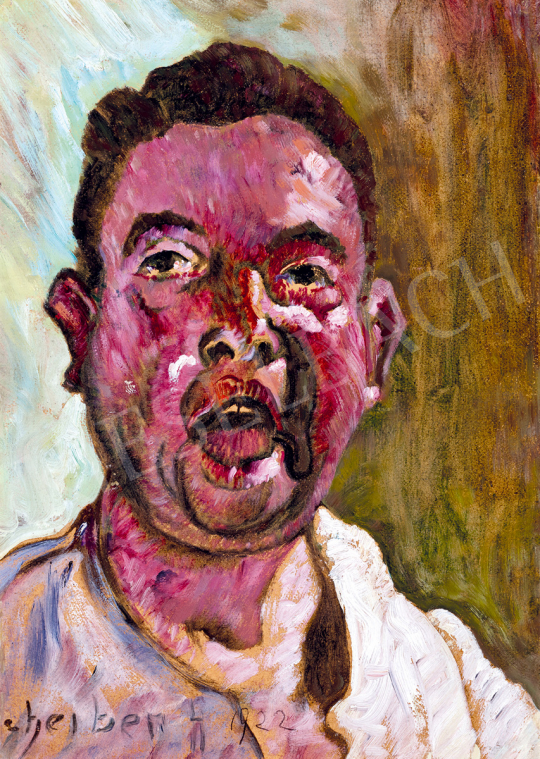  Scheiber, Hugó - Screaming Self-Portrait | 51st Winter Sale auction / 125 Lot