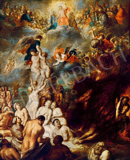 17. századi flamand festő, Rubens iskola (Cas - Utolsó ítélet | 51. téli aukció aukció / 138 tétel