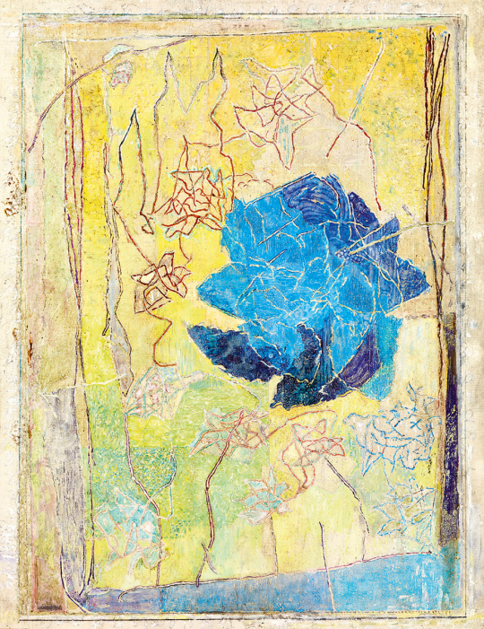  Gedő, Ilka - Rose-Garden in Yellow Background | 51st Winter Sale auction / 157 Lot