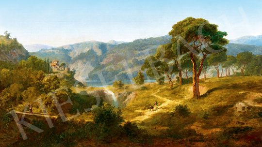 Telepy, Károly - Italian Landscape with Waterfall | 51st Winter Sale auction / 191 Lot
