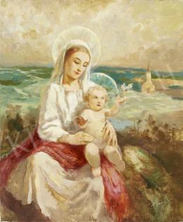 Péczely Antal - Madonna gyermekkel (1930s)