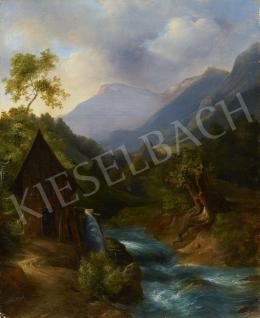 Unknown Austrian painter, about 1845 - Alpine Landscape 