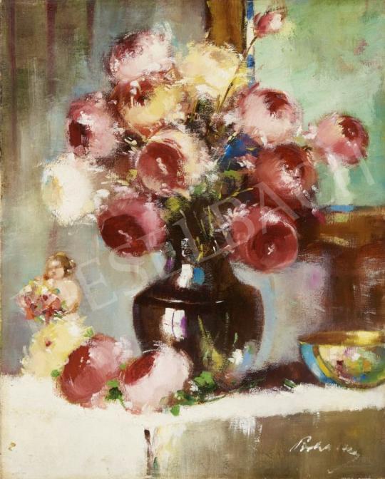 For sale  Pirhalla, Nándor - Still Life with Roses 's painting