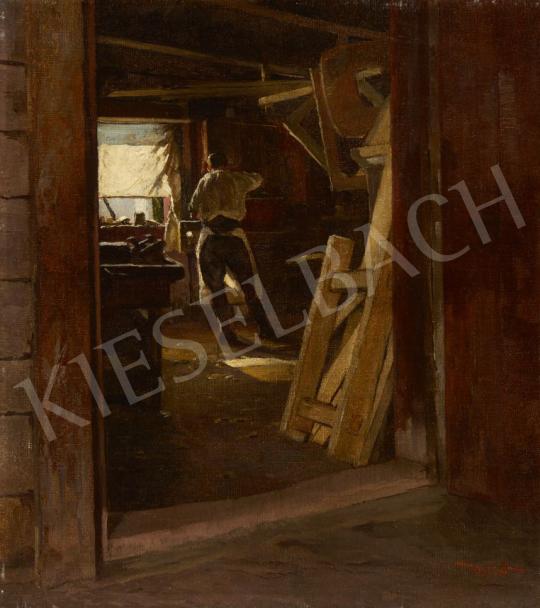 For sale Mérő, István - Sight from the Window (Carpenter Workshop) 's painting