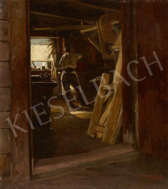 For sale Mérő, István - Sight from the Window (Carpenter Workshop) 's painting