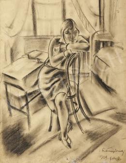 Unknown painter - Girl in a Room (1929)