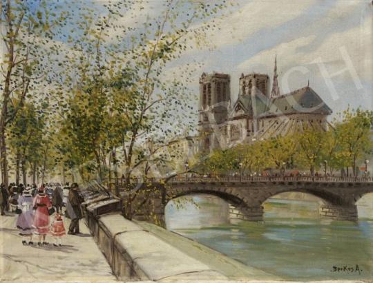  Berkes, Antal - The Seine and the Notre Dame painting