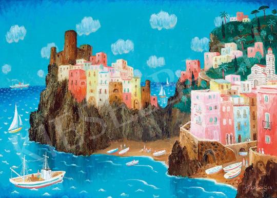 Pekáry István - Olasz tengerpart (Portofino) | 52. Tavaszi Aukció aukció / 2 tétel