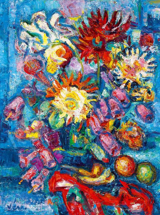  Vén Emil - Műtermi csendélet gyümölcsökkel és virágokkal | 52. Tavaszi Aukció aukció / 5 tétel