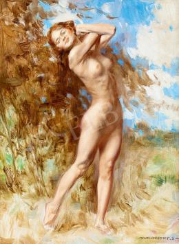  Karlovszky, Bertalan - Nude in Open-Air (Swing) 