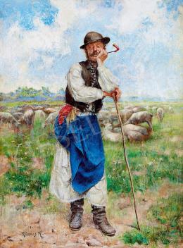 Rubovics, Márk - Shepherd with a Pipe 