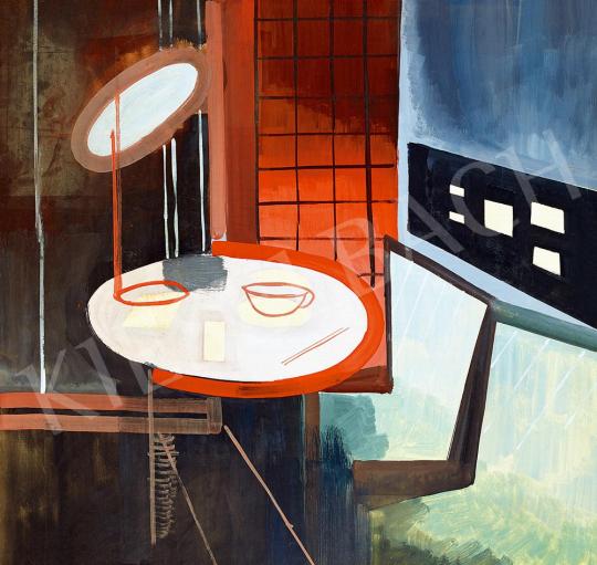  Fekete Nagy Béla - Nagyvárosi fények (Bauhaus kávéház), 1930-as évek | 52. Tavaszi Aukció aukció / 106 tétel