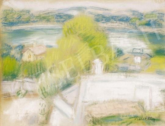  Kmetty, János - The Szamárhegy in Szentendre with the Danube in the Background | 24th Auction auction / 51 Lot