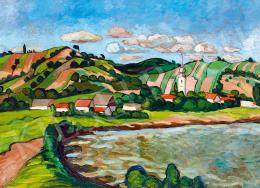 Balla, Béla - Landscape with Hills and Houses 