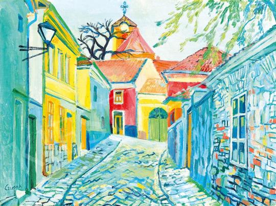  Czimra, Gyula - Bercsényi Street in Szentendre, late 1920s | 52nd Spring Auction auction / 141 Lot