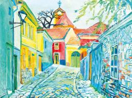  Czimra, Gyula - Bercsényi Street in Szentendre, late 1920s 