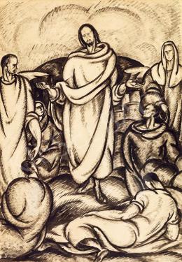  Bortnyik, Sándor - Sermon on the Mount, 1917 