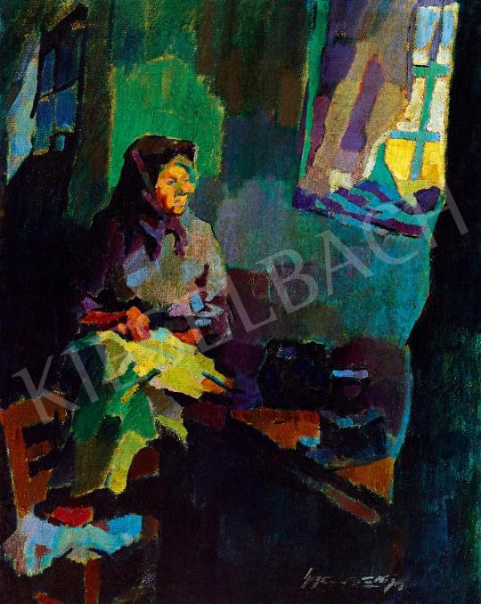 Nagy, Oszkár - The Artist's Mother in the Studio in Nagybánya | 52nd Spring Auction auction / 167 Lot