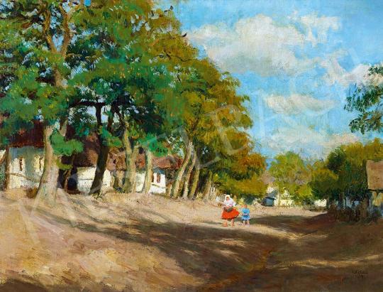  Glatz, Oszkár - Sunlit Street, 1934 | 52nd Spring Auction auction / 177 Lot