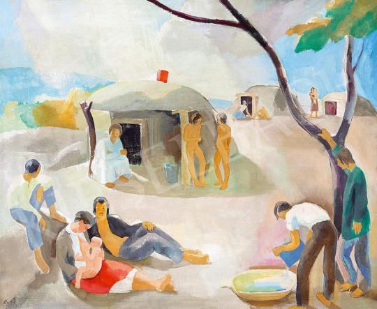  Patkó Károly - Déli napsütés, 1932 | 52. Tavaszi Aukció aukció / 232 tétel