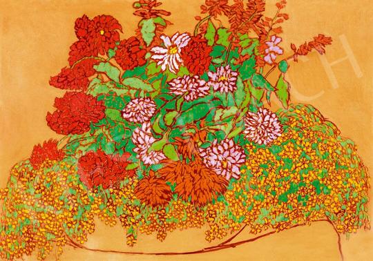 Rippl-Rónai, József - Stream of Stylized Flowers, 1914 | 52nd Spring Auction auction / 234 Lot