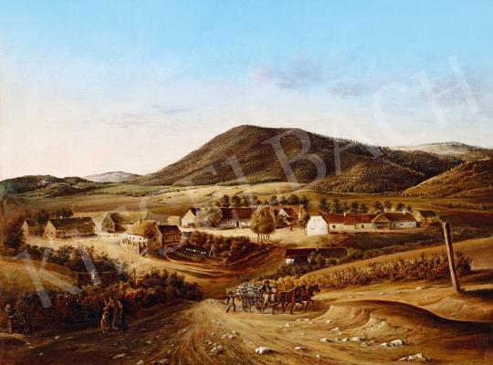 Ismeretlen festő, 1850 körül - Majorság (Indulás a vásárba) | 52. Tavaszi Aukció aukció / 197 tétel